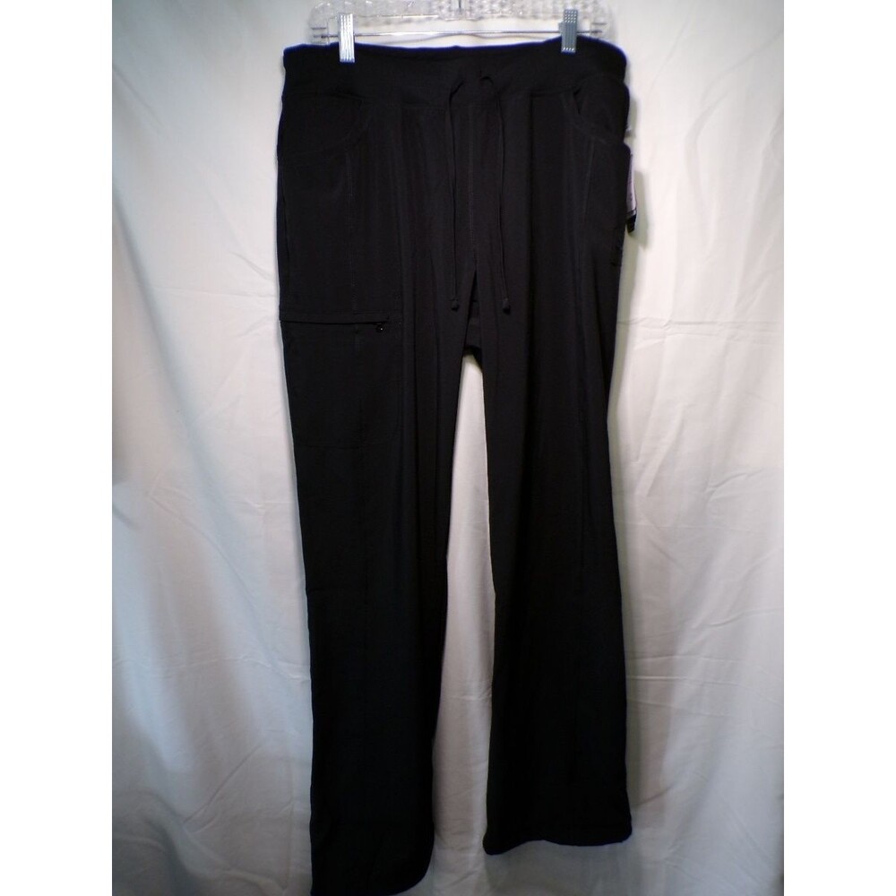 Cherokee Infinity Women's Scrub Cargo Pants Tall Large Black 1123AT